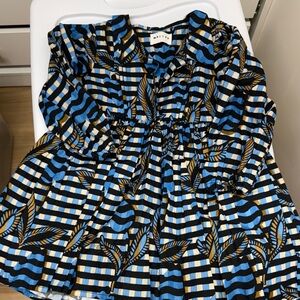 Morley Blue and Black Striped Kids dress